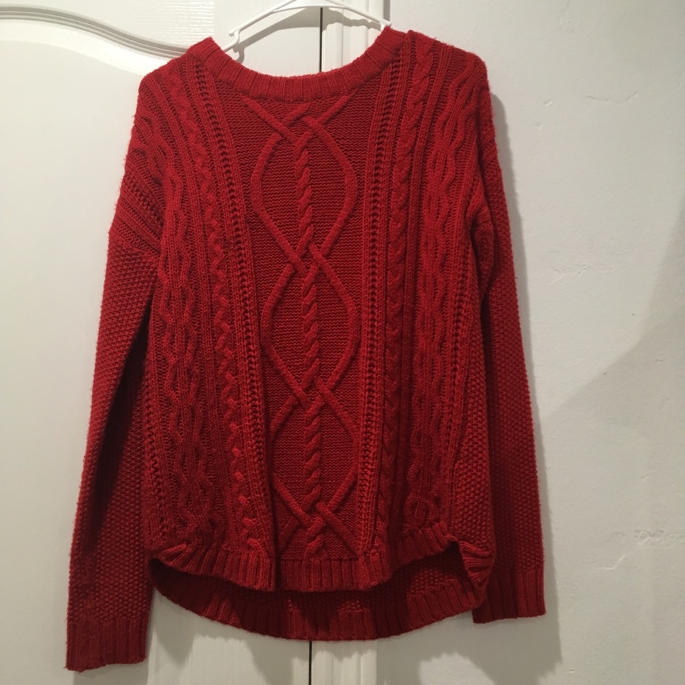 red sweater